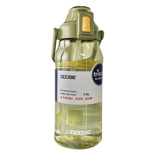 Dodge Trendy Tritan BPA-Free Water Bottle 1.5L - Leakproof Design